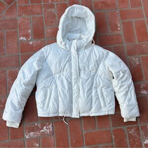 Sebby White Puffer Jacket Size XL